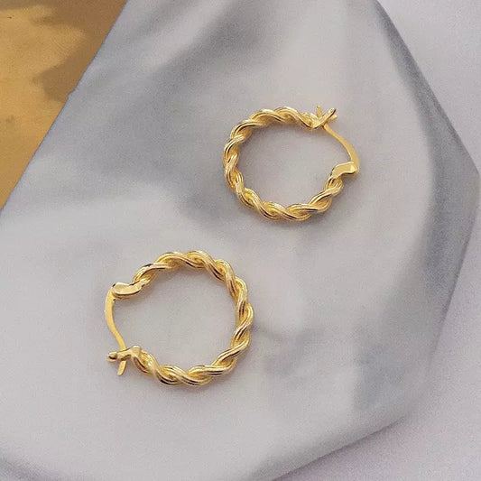 Twisted Hoop Earrings