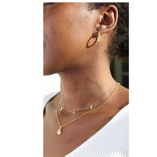 Fine Twisted Circle Hoop Earrings